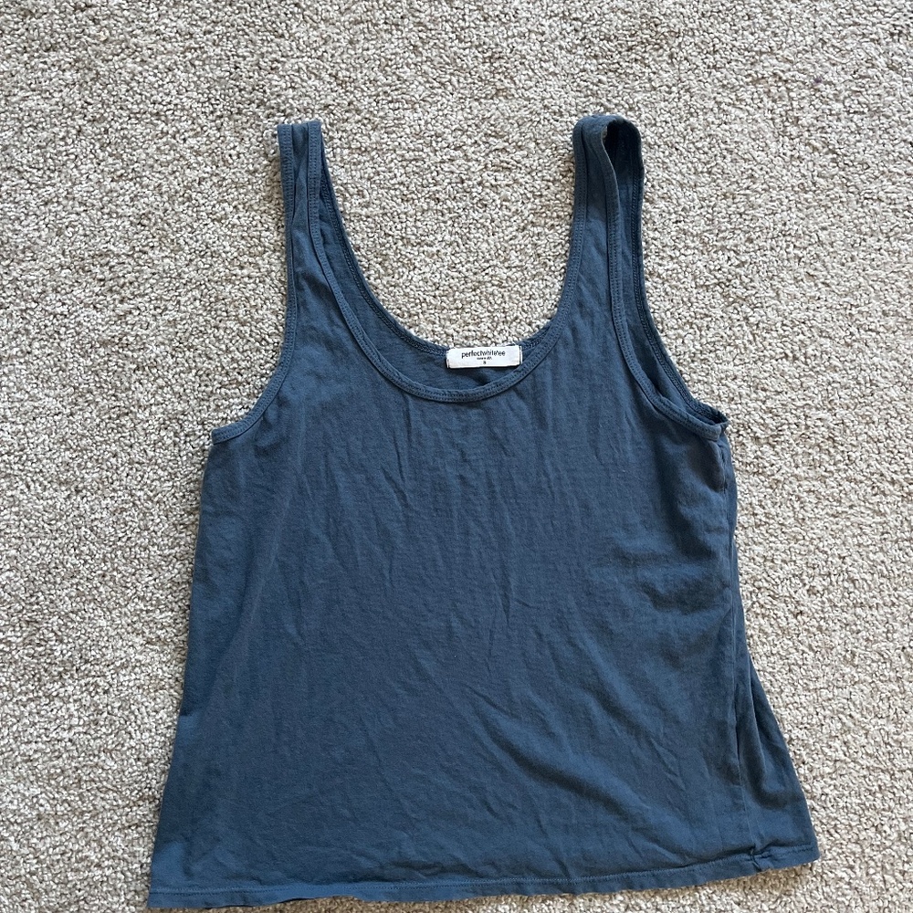 PerfectwhiteTee xs Blue